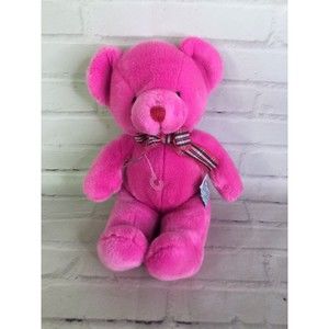 Russ Baby Sunburst Pink Teddy Bear Plush Stuffed Animal Toy With Rattle